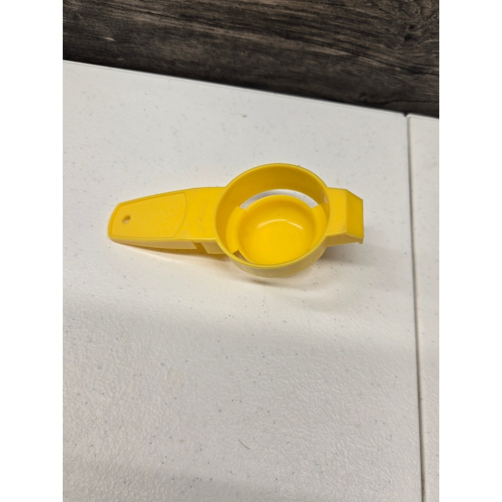 Vintage Tupperware Egg Separator 779-1 Yellow Plastic Kitchen Tool Gadget